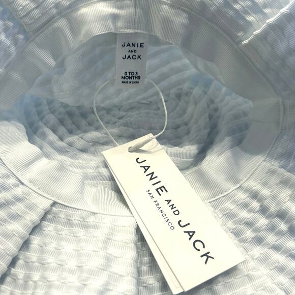 NWT Janie and Jack White Pleated Sun Hat and Purple Cat Eye Sunglasses Bundle - Picture 5 of 9